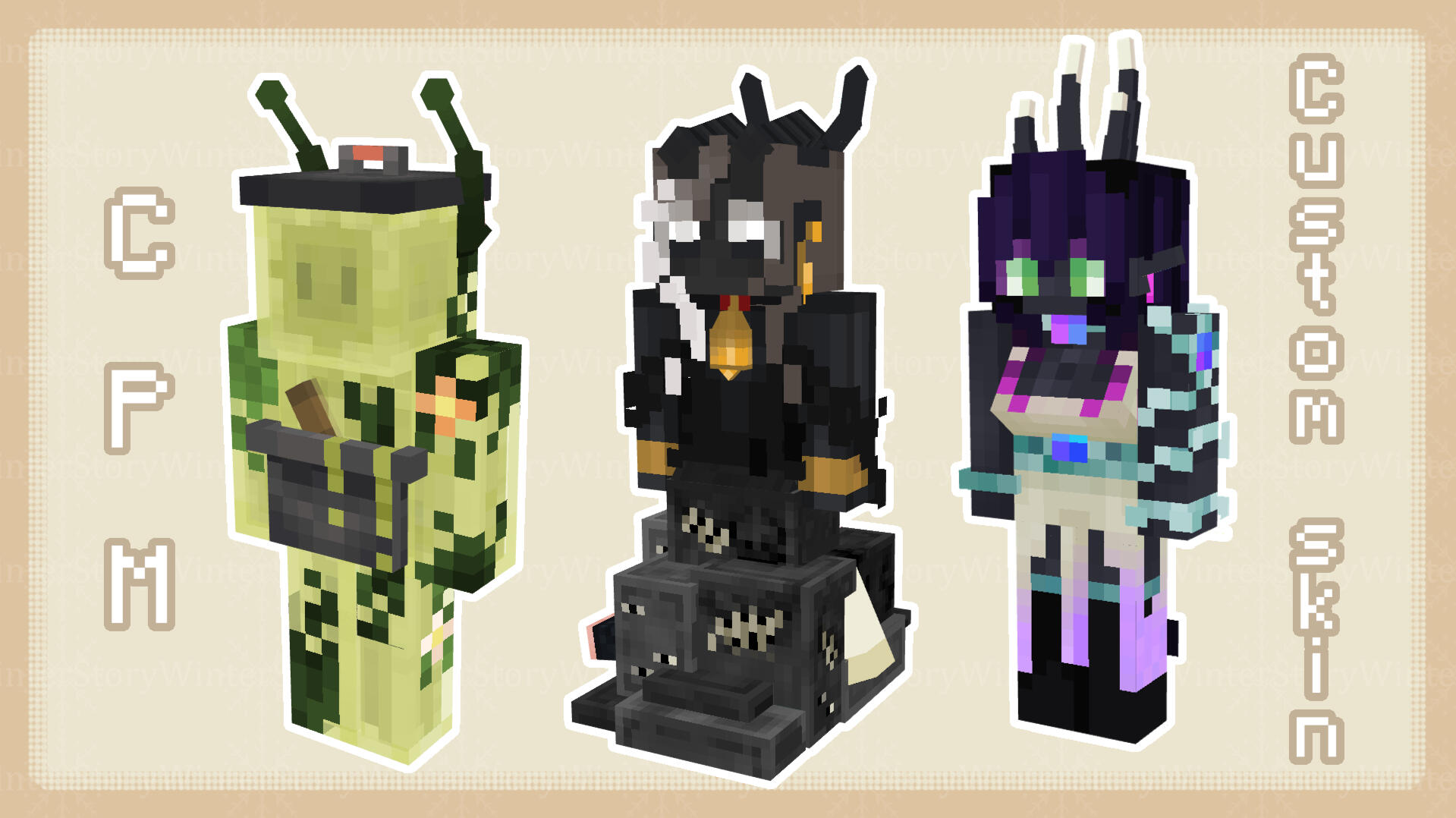 Skins with CPM mod! (Custom Player Models) Skins with CPM mod! (Custom Player Models)