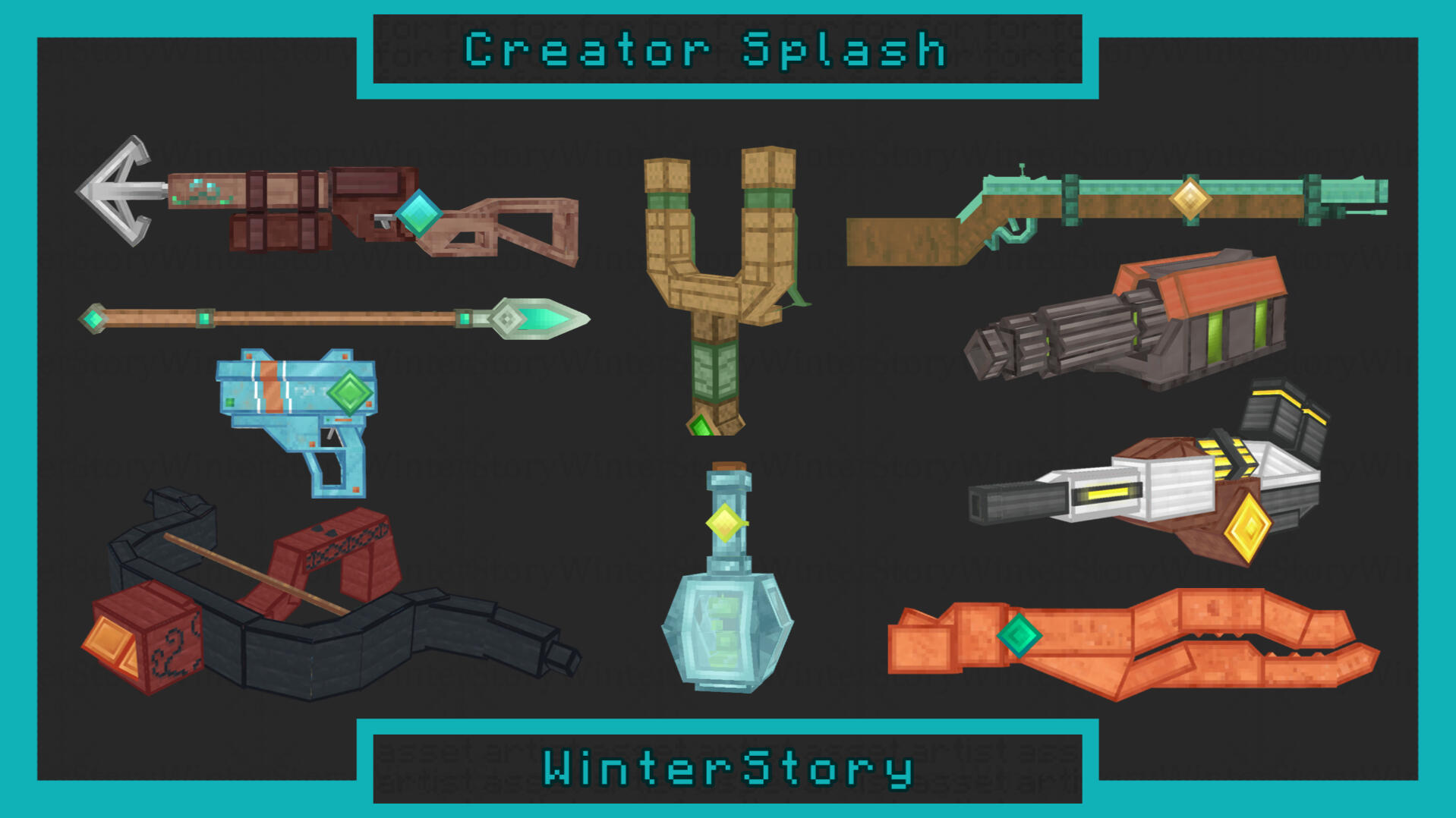 Weapons for Creator Splash - order for harptherockpool (Fiverr) Weapons for Creator Splash"- order for harptherockpool (Fiverr)
